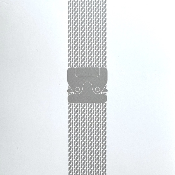 Apple iWatch 49mm NATURAL Titanium Milanese Loop size "L" for UltraII Sealed,NEW - Picture 3 of 14